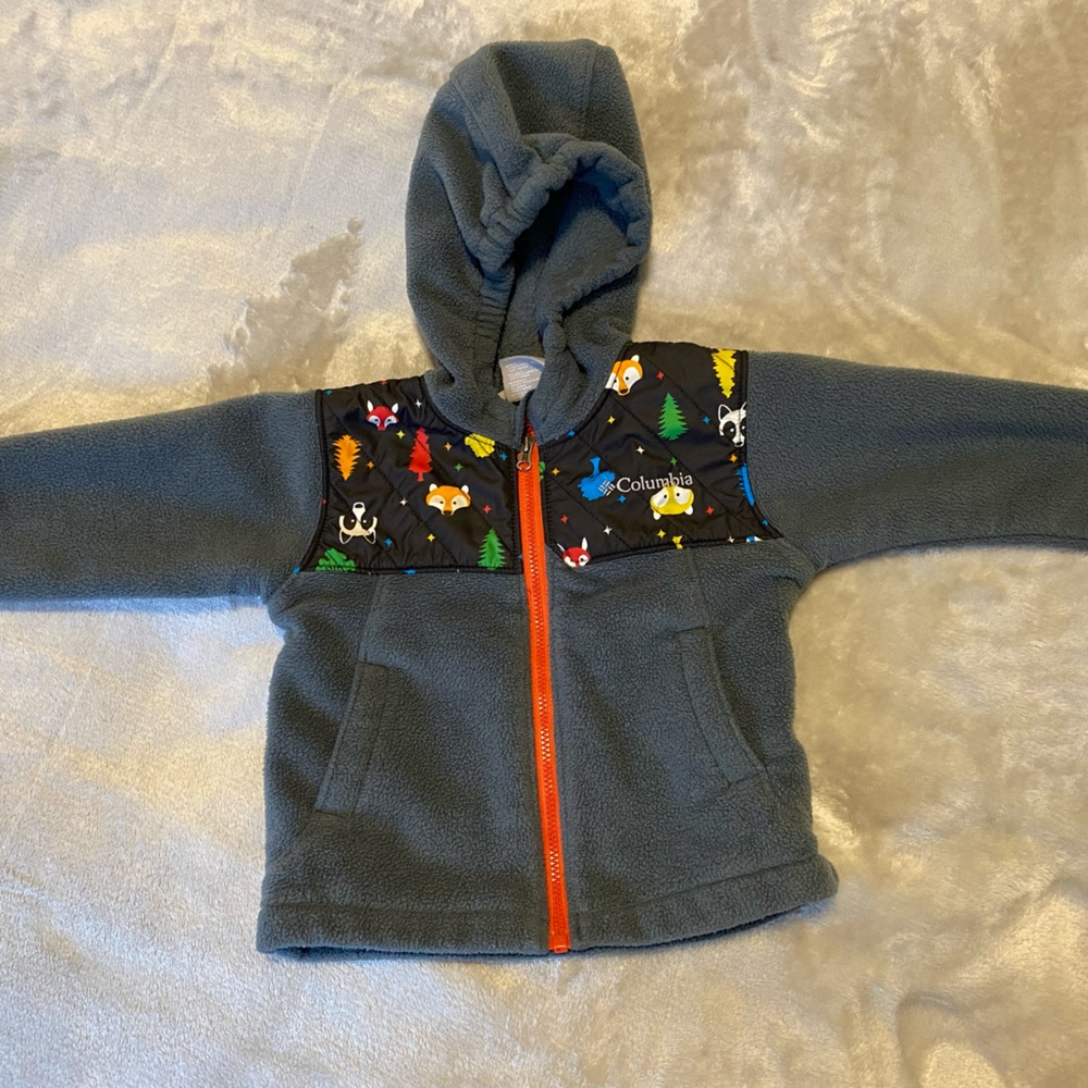 Columbia toddler fleece animal print jacket